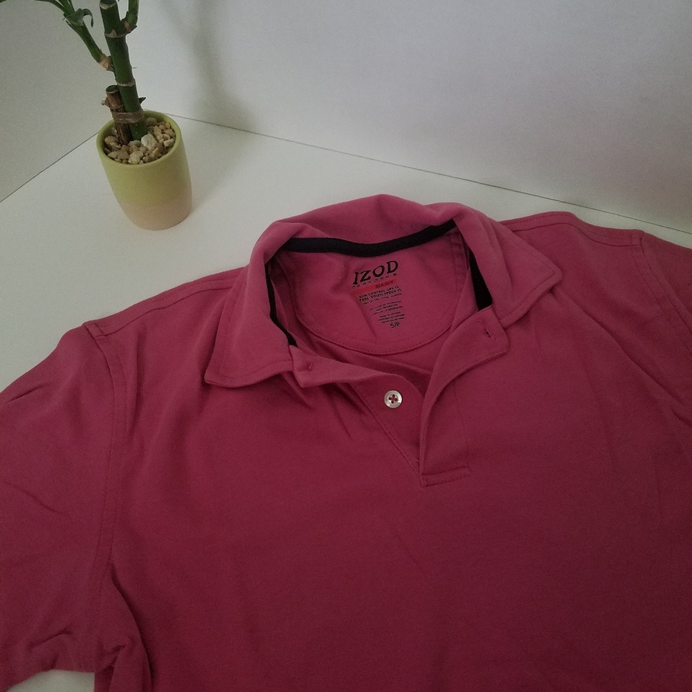 IZOD PerformX Pink Polo Shirt: size small